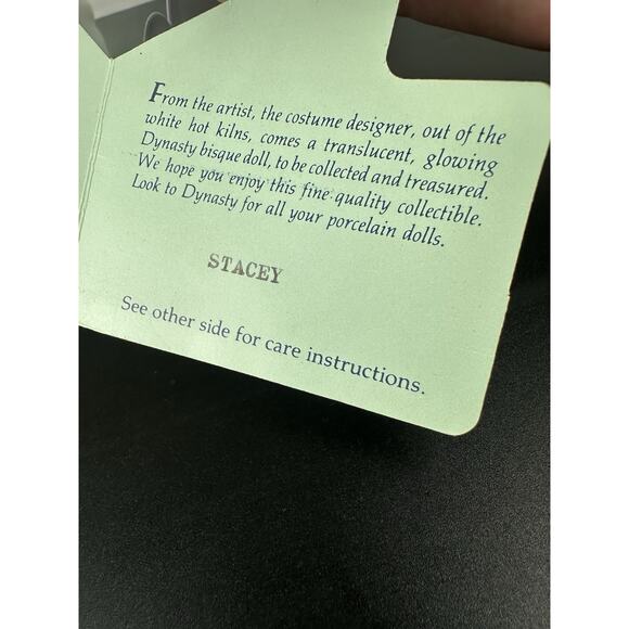 Stacey Dynasty Doll Bisque Collector Doll Vintage - Picture 6 of 9